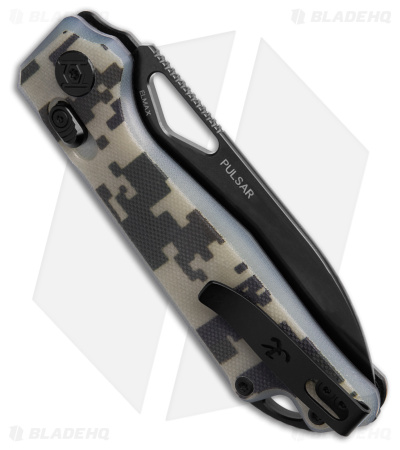 Kunwu Knives PULSAR Elmax Camo G-10 (3.3" Black )  
