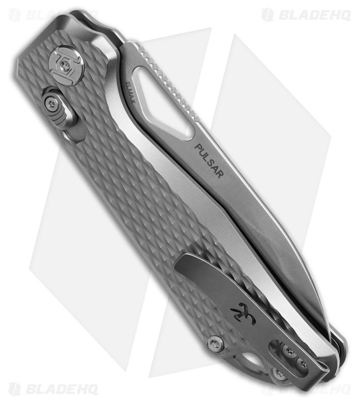 Kunwu PULSAR Textured Titanium (Satin Elmax) - Blade HQ