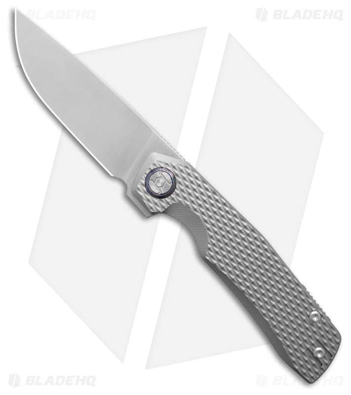 Kunwu Knives TAO II Knife Titanium (Sat)KUNK703T1 - Blade HQ