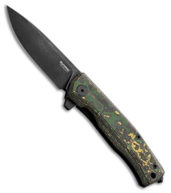 LionSteel Myto Frame Lock Knife Ti + Toxic Storm Fatcarbon (3.3" Old Black)