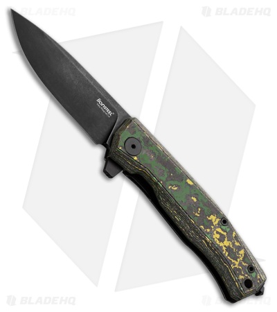 LionSteel Myto Frame Lock Knife Ti + Toxic Storm Fatcarbon (3.3" Old Black)