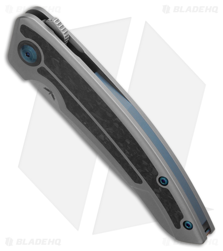 Legion Steel The Asgeir Frame Lock Knife Titanium + Shred CF (3.5" SW)