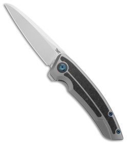 Legion Steel The Asgeir Frame Lock Knife Titanium + Shred CF (3.5" SW)