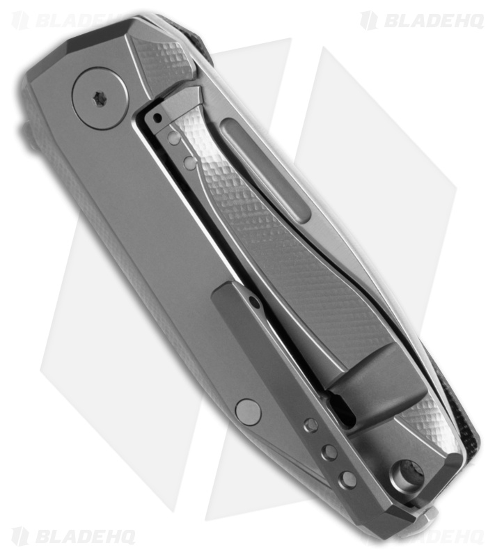 LionSteel Nano Frame Lock Knife Black Canvas Micarta (2.75" Satin MagnaCut)