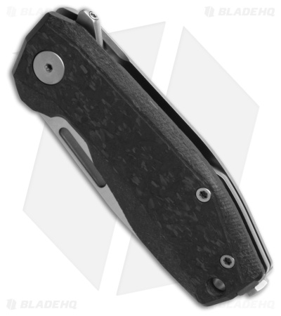 LionSteel Nano Frame Lock Knife Carbon Fiber (2.75" Satin MagnaCut)