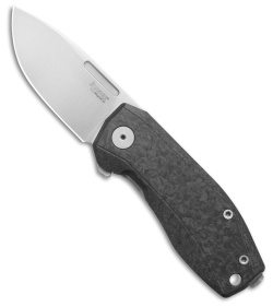 LionSteel Nano Frame Lock Knife Carbon Fiber (2.75" Satin MagnaCut)