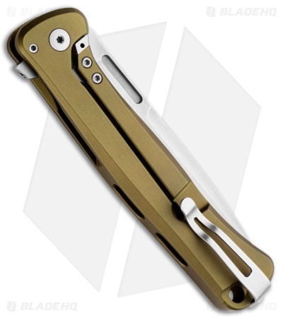 LionSteel Knives Skinny MagnaCut Frame Lock Knife Green Aluminum (3.3" SW)