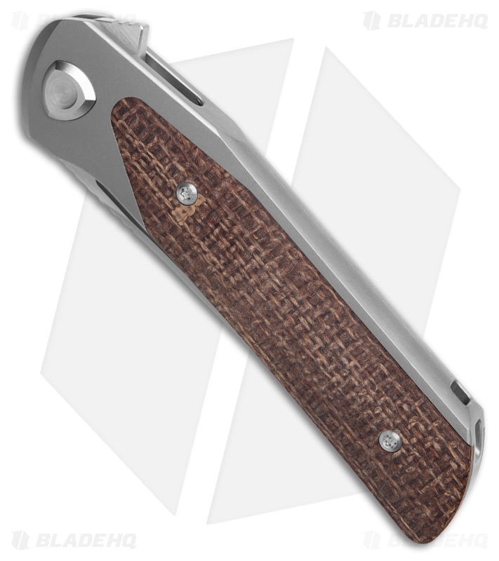 Liong Mah Design Warrior 3 | Burlap Micarta | M390