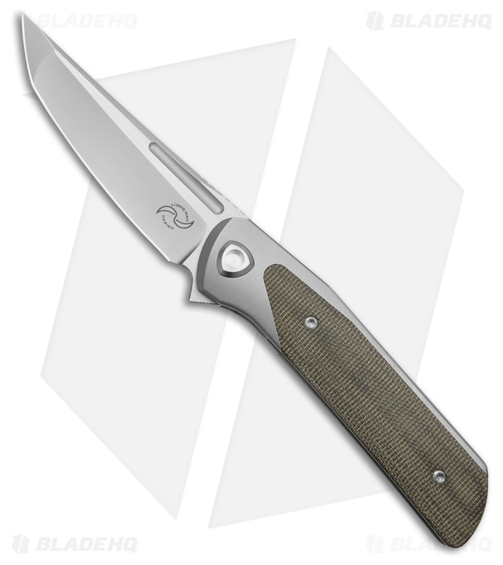 Liong Mah Design Warrior 3 | Green Micarta | M390