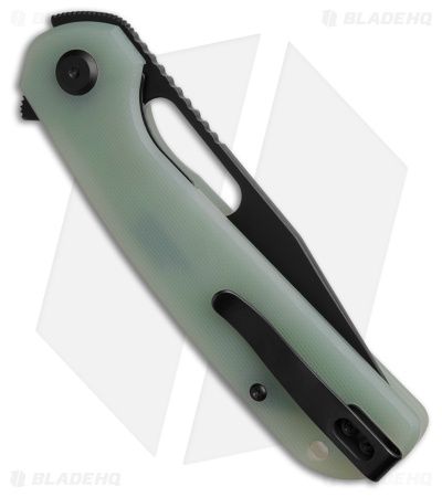 Liong Mah Eutektik Trinity Liner Lock Knife Jade G-10 (3.6" Black 14C28N)