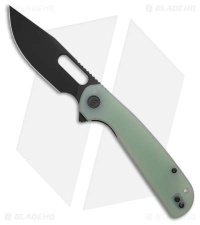Liong Mah Eutektik Trinity Liner Lock Knife Jade G-10 (3.6" Black 14C28N)