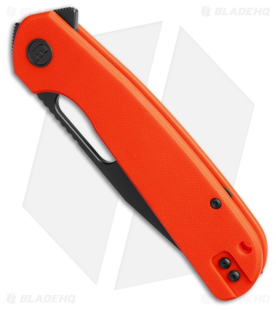 Liong Mah Eutektik Trinity Liner Lock Knife Orange G-10 (3.6" Black 14C28N)