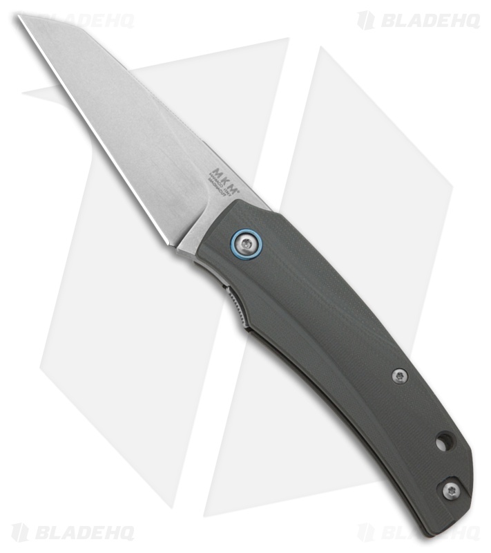 MKM Ice MagnaCut Liner Lock Knife Gray G-10 (2.6" Stonewash)