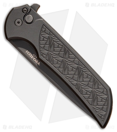 Pro-Tech Mordax Button Lock Knife NEXUS Black Aluminum (3.5" DLC MagnaCut)