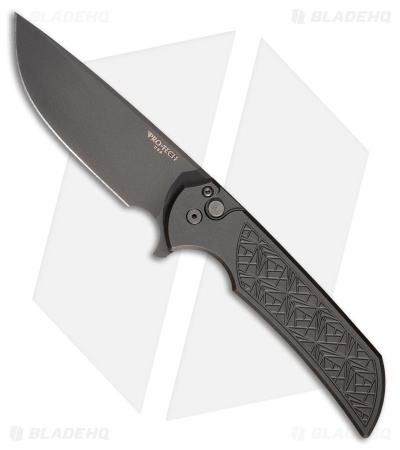 Pro-Tech Mordax Button Lock Knife NEXUS Black Aluminum (3.5" DLC MagnaCut)