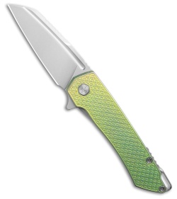 MachineWise Mojave Flipper Knife Green Mosaic Ti (3.50" SW S90V)