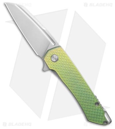 MachineWise Mojave Flipper Knife Green Mosaic Ti (3.50" SW S90V)