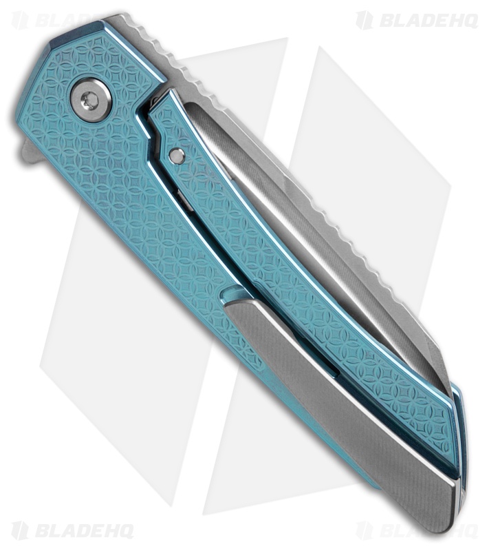 MachineWise Mojave Flipper Knife Ice Blue Mosaic Ti