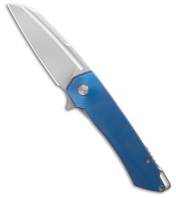 MachineWise Mojave Flipper Knife Navy Center Out Ti (3.50" SW S90V)