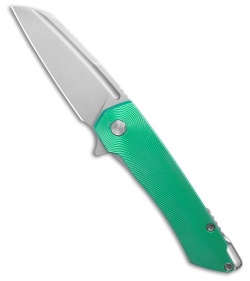 MachineWise Mojave Flipper Knife Sea Foam Green Center Out Ti (3.50" SW S90V)