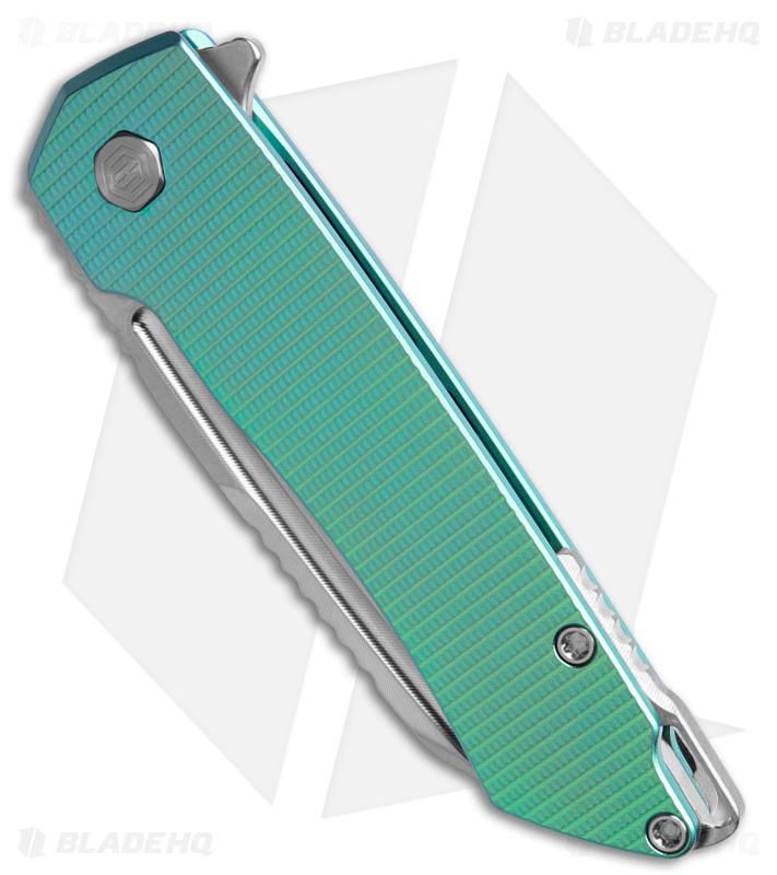 MachineWise Mojave Flipper Knife Sea Foam Green Grenade Ti (3.50" SW S90V)