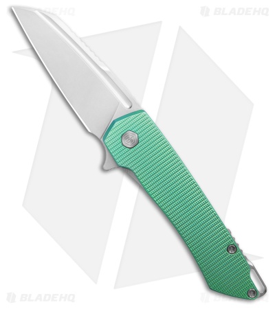 MachineWise Mojave Flipper Knife Sea Foam Green Grenade Ti (3.50" SW S90V)