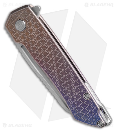 MachineWise Mojave Flipper Knife Titanium Rainbow Stars Ti (3.50" S90V)