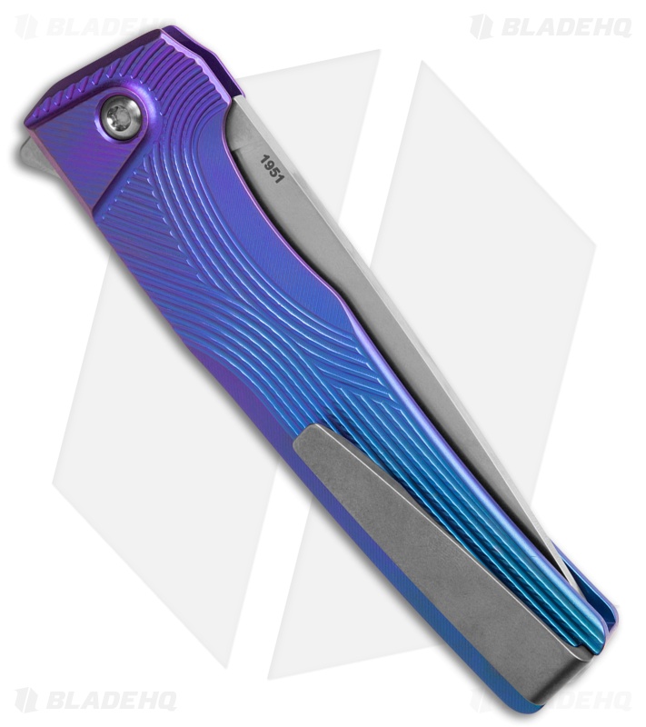 MachineWise Sonora Button Lock Knife Midnight Fade Streamline Ti (3.4" SW S90V)