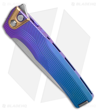 MachineWise Sonora Button Lock Knife Midnight Fade Streamline Ti (3.4" SW S90V)