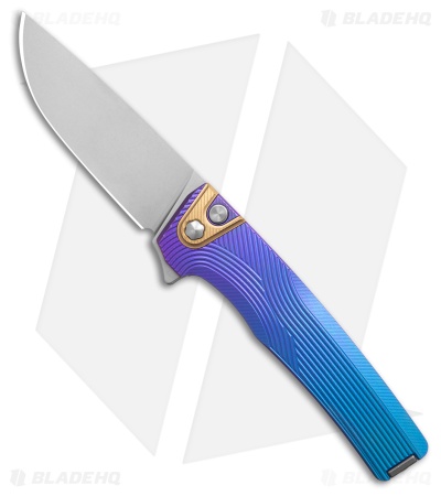 MachineWise Sonora Button Lock Knife Midnight Fade Streamline Ti (3.4" SW S90V)