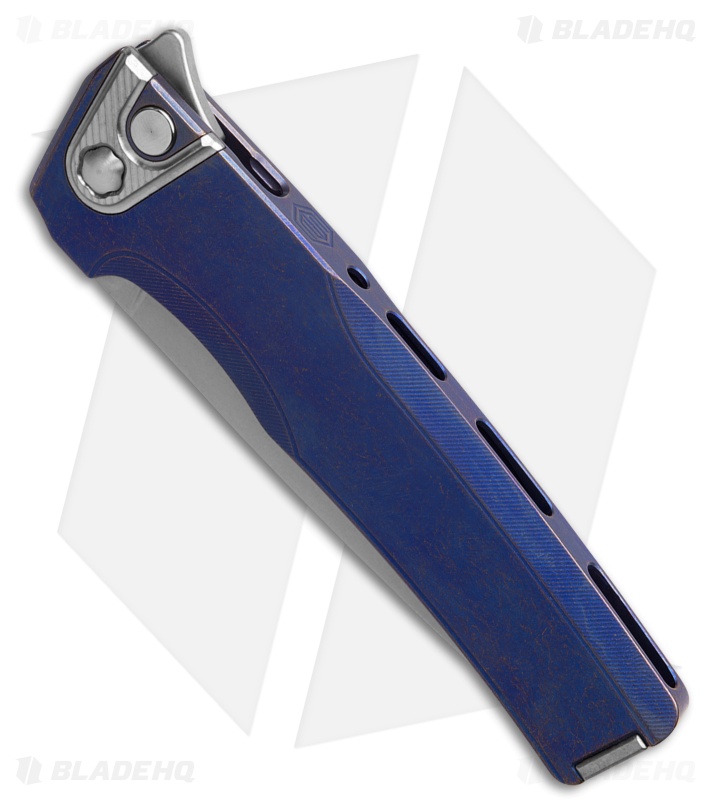 MachineWise Sonora Button Lock Knife Purple Smooth Ti (3.38" SW S90V)