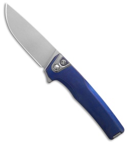 MachineWise Sonora Button Lock Knife Purple Smooth Ti (3.38" SW S90V)