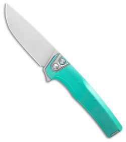MachineWise Sonora Button Lock Knife Sea Green Epicenter Ti (3.38" SW S90V)