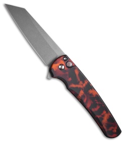 Pro-Tech Malibu Wharncliffe Black Dragon Scale | Smoke Gray