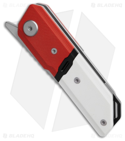 Maxace Capsule II Liner Lock Knife G-10 Red/White (2.7" Satin)