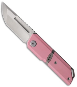 Maxace Capsule Liner Lock Knife Pink Cerakote Titanium (2.67" Satin/BB MagnaCut)