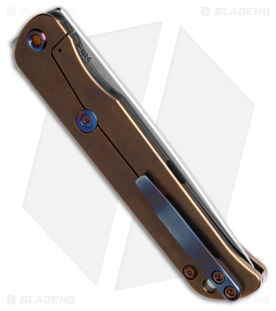Medford T-Bone Frame Lock Knife Bronze Titanium/Safari Inlay (4" SW)