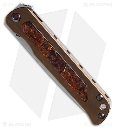 Medford T-Bone Frame Lock Knife Bronze Titanium/Safari Inlay (4" SW)
