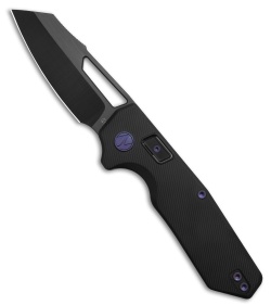 N.U.M.B. Knifeworks N1 Cornerstone PinchLOK Knife Black Ti Purple HW (3.1" DLC)