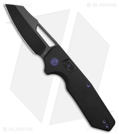 N.U.M.B. Knifeworks N1 Cornerstone PinchLOK Knife Black Ti Purple HW (3.1" DLC)