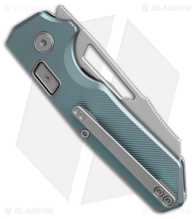 N.U.M.B. Knifeworks N1 Cornerstone PinchLOK Knife Blue Milled Ti (3.1" Satin)