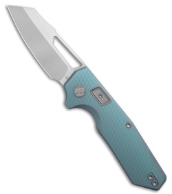 N.U.M.B. Knifeworks N1 Cornerstone PinchLOK Knife Blue Milled Ti (3.1" Satin)