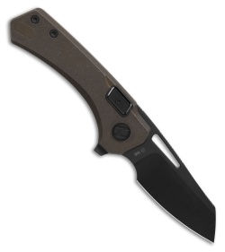 N.U.M.B. Knifeworks N5 The Silhouette LH Aged Bronze (2.62" DLC Satin)