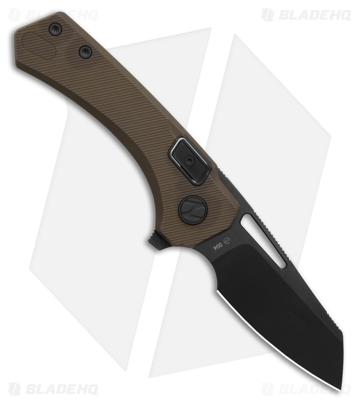 N.U.M.B. Knifeworks N5 The Silhouette LH Milled Bronze (2.62" DLC Satin)