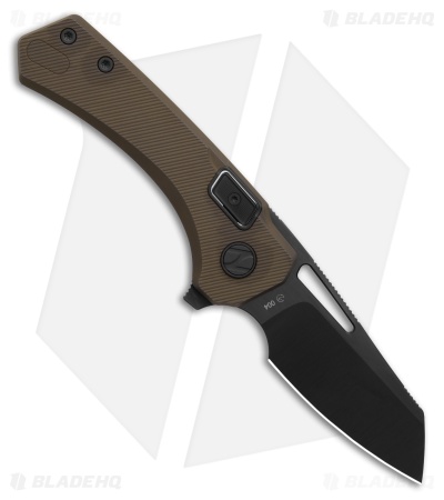 N.U.M.B. Knifeworks N5 The Silhouette LH Milled Bronze (2.62" DLC Satin)