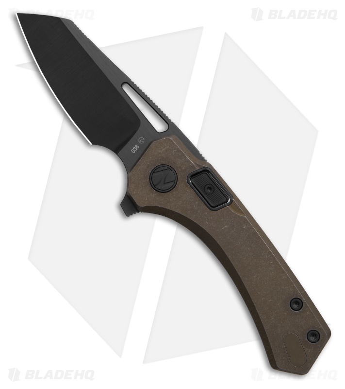 N.U.M.B. Knifeworks N5 The Silhouette RH Knife Aged Bronze (2.62" DLC Satin)