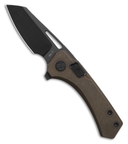 N.U.M.B. Knifeworks N5 The Silhouette RH Knife Aged Bronze (2.62" DLC Satin)