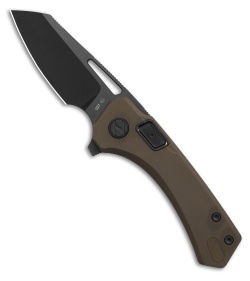 N.U.M.B. Knifeworks N5 The Silhouette RH Knife Milled Bronze (2.62" DLC Satin)