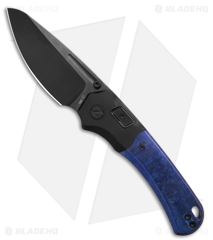 N.U.M.B. Knifeworks N7 The Cantilever PinchLOK Knife Amethyst Ti (3.25" DLC)