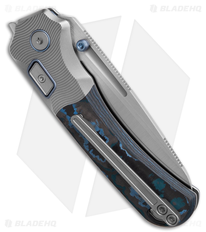 N.U.M.B. Knifeworks N7 The Cantilever PinchLOK Knife Arctic CF (3.25" Satin)